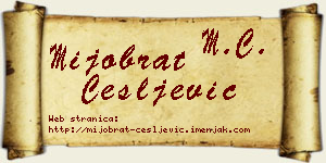 Mijobrat Češljević vizit kartica